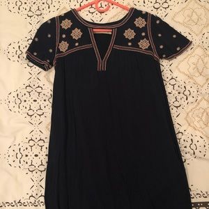 Abercrombie swing dress with embroidery